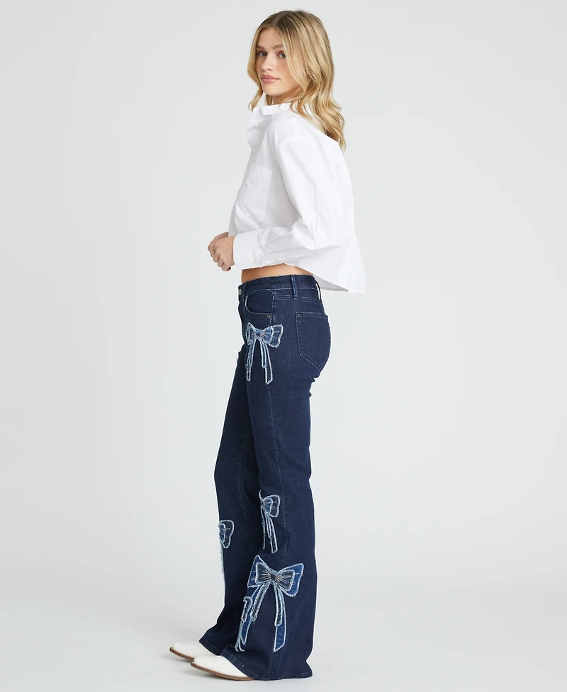 Driftwood Women's Farrah x Bow What Fun Flare Jeans