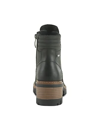 Spring Step Rockies Hiking-Inspired Lace-Up Booties with Cushioned Insole