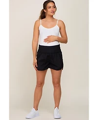 Pinkblush Maternity Black Curved Hem Active Shorts