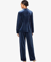 Lauren Ralph Women's Long Sleeves Notch Collar Pajama Set
