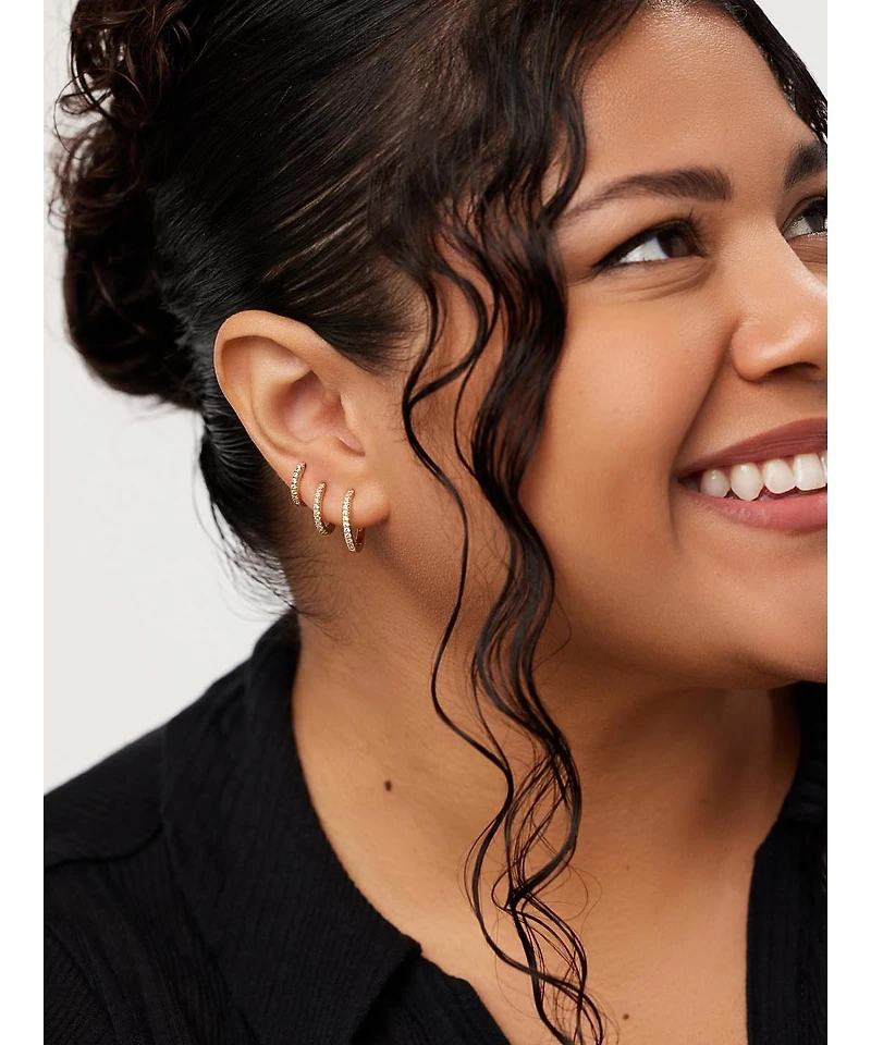 Ana Luisa Gold Huggie Hoop Earrings