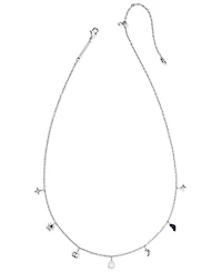 Kendra Scott Rhodium over Brass Halloween Strand Short Necklace