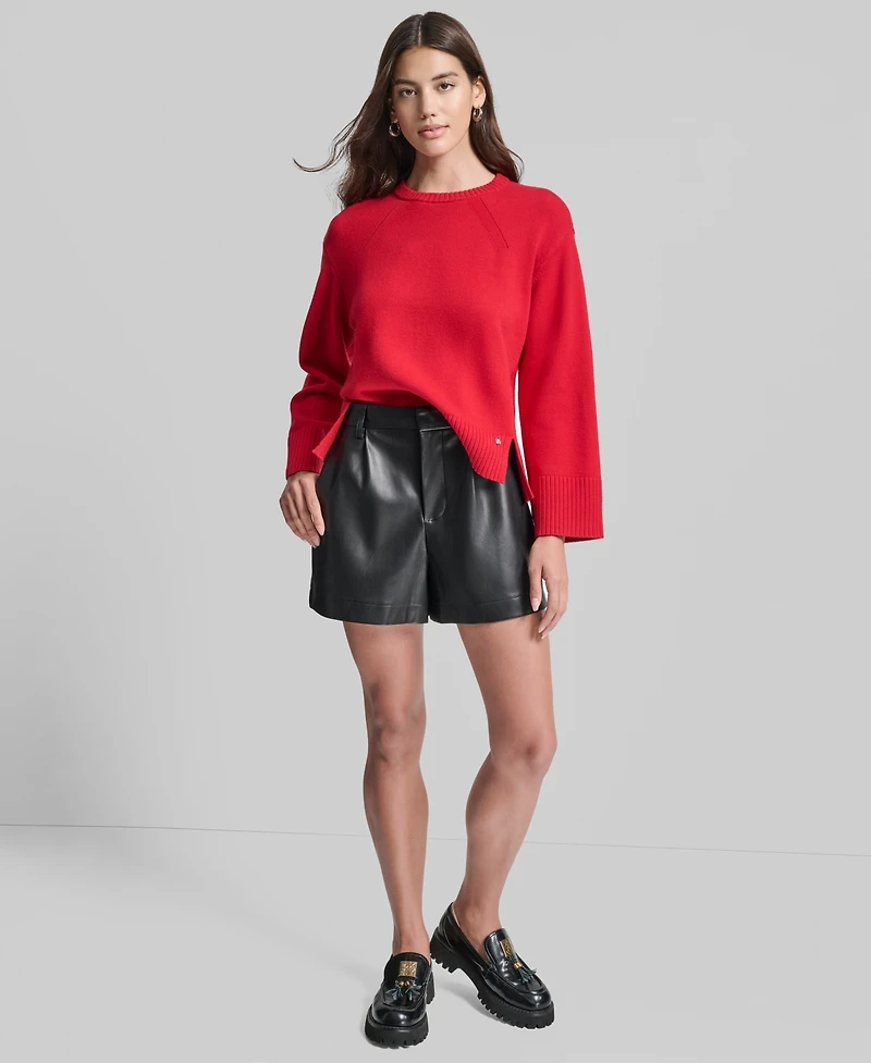 Dkny Jeans Women's High Low Hem Sweater