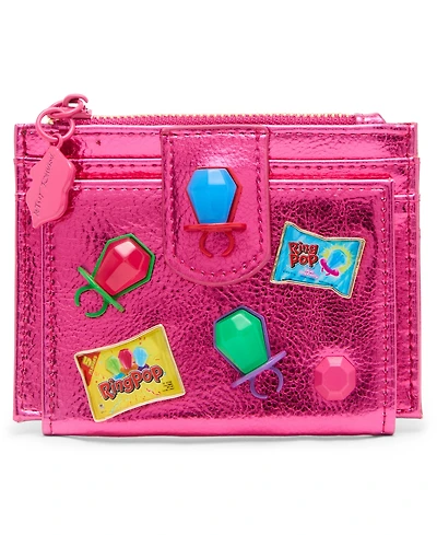 Betsey Johnson Thru Lick Thin Bifold Mini Wallet