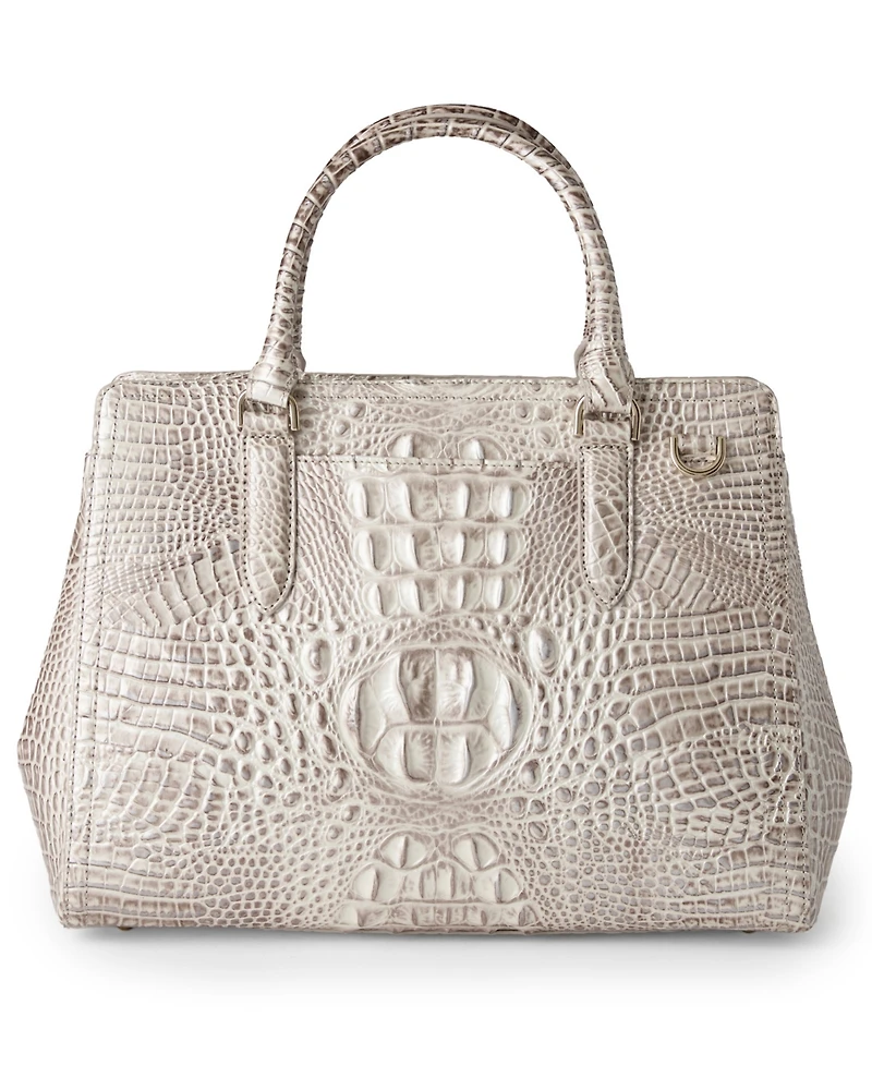 Brahmin Finley Medium Leather Satchel Bag