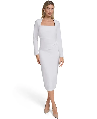 Calvin Klein Women's Long Sleeve Midi Dress
