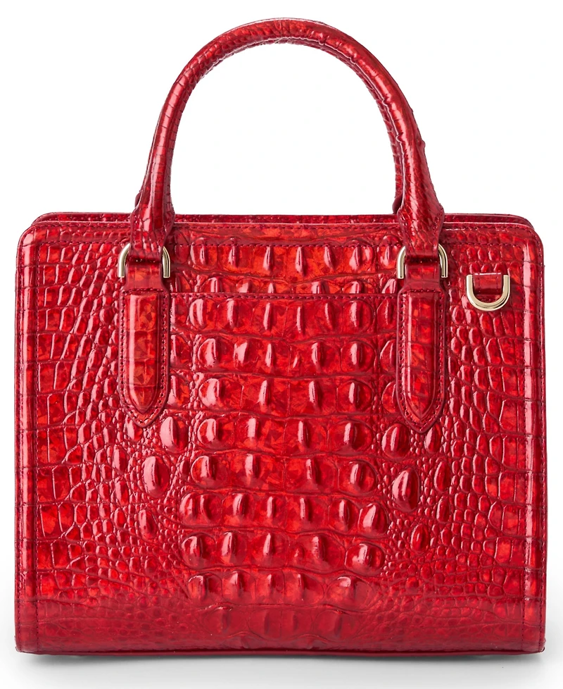 Brahmin Cami Melbourne Small Mellow Rose Leather Satchel Bag