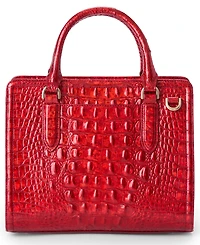 Brahmin Cami Melbourne Small Mellow Rose Leather Satchel Bag
