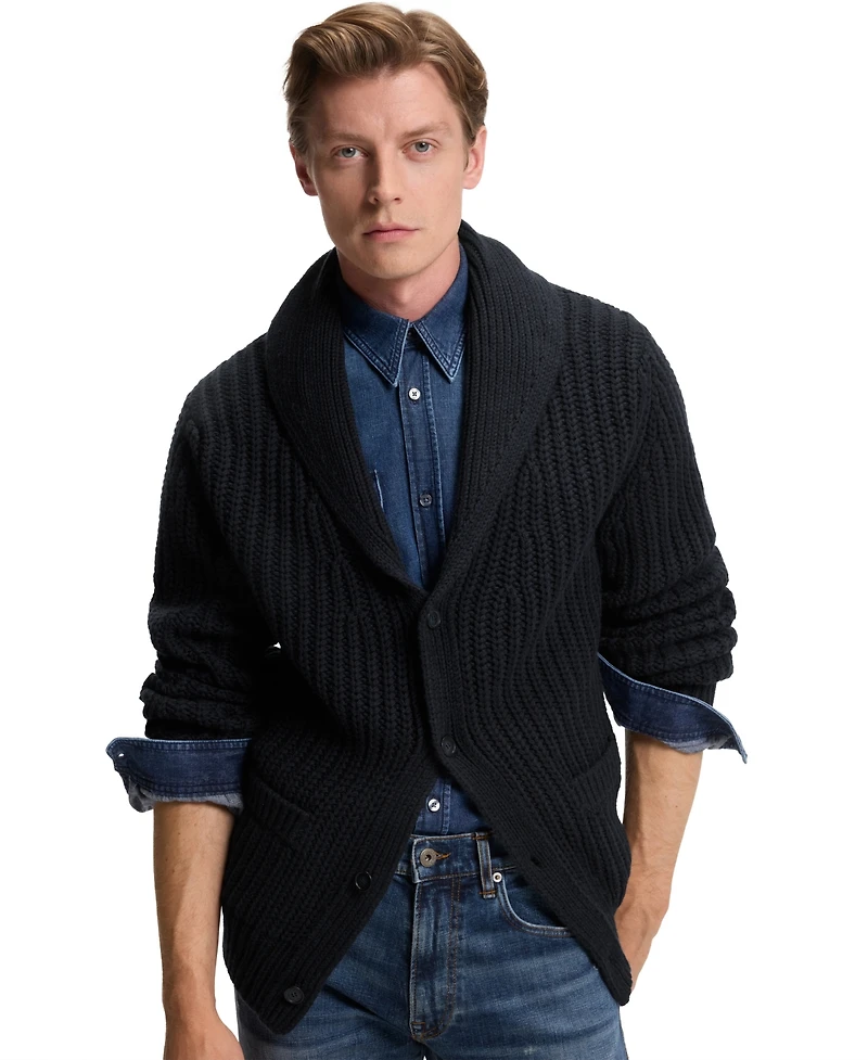 Boss by Hugo Men's Beckham x Wool Cashmere Relaxed-Fit Cardigan