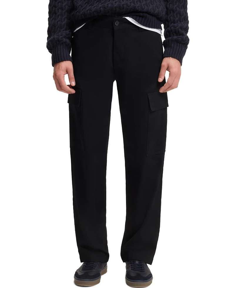Boss by Hugo Men's Beckham x Micro-Patterned Cotton Cargo Pants