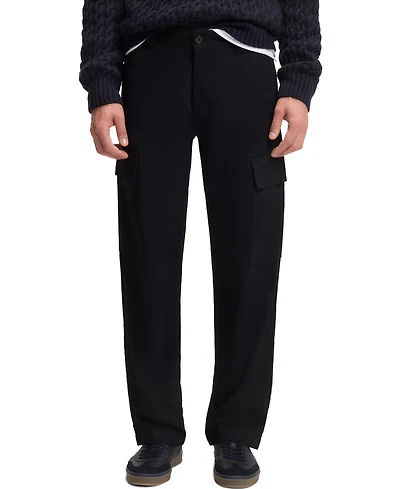 Boss by Hugo Men's Beckham x Micro-Patterned Cotton Cargo Pants