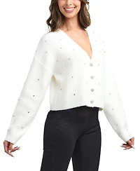Bcx Women's V-Neck Cardigan Sweater