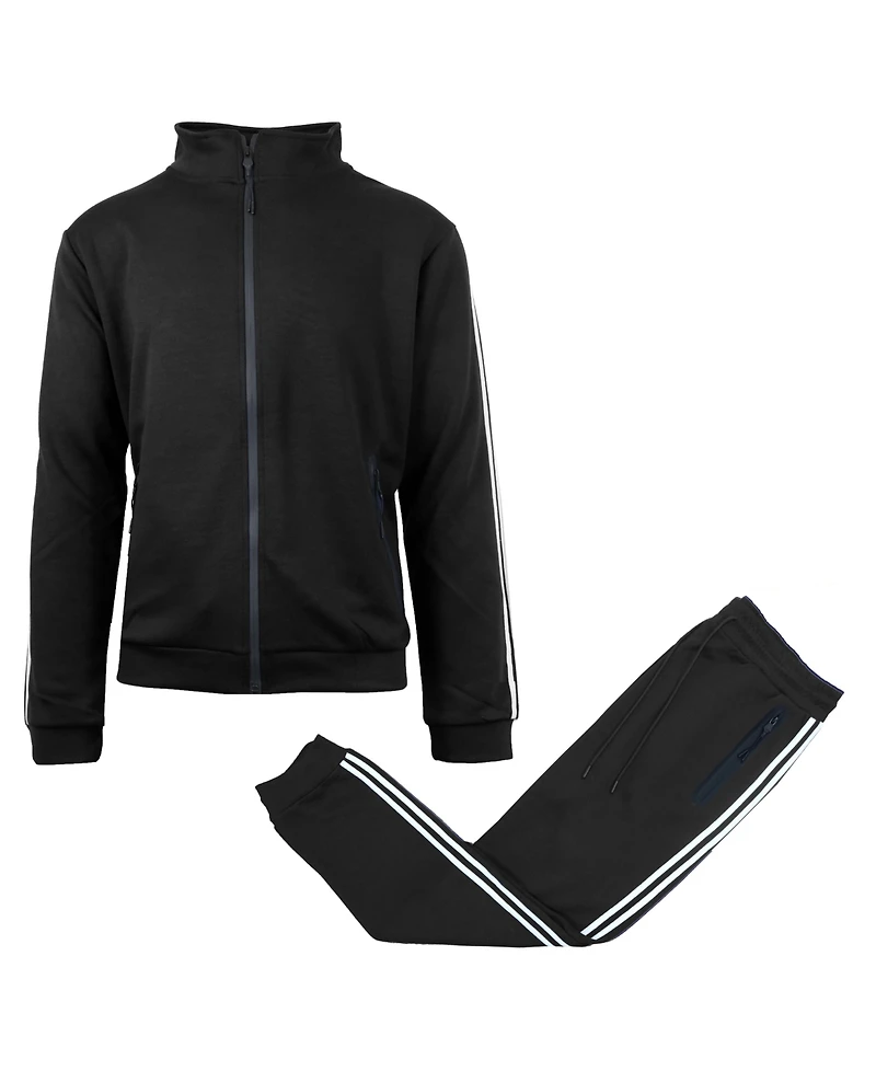 Galaxy By Harvic Men's 2-Pack Tech Fleece Sweatshirt and Jogger Set