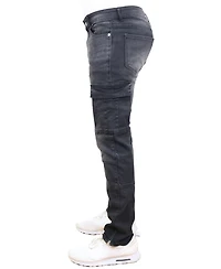 Blue Ice Men's Stretch Cargo Pocket Jeans
