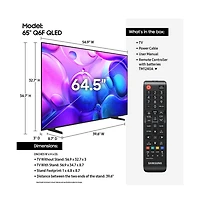 65" Class Qled Q6F Series 4K Quantum Hdr Vision Ai Smart Tv – QN65Q6FAAFXZA