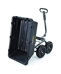 Gorilla Carts Poly Garden Dump Cart Camping Beach Wagon, 1200 Pound Capacity