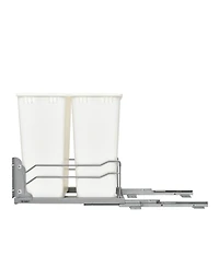 Rev-a-Shelf Double Pullout Trash Cans 50 qt. with Soft-close, 53WC-2150SCDM-211