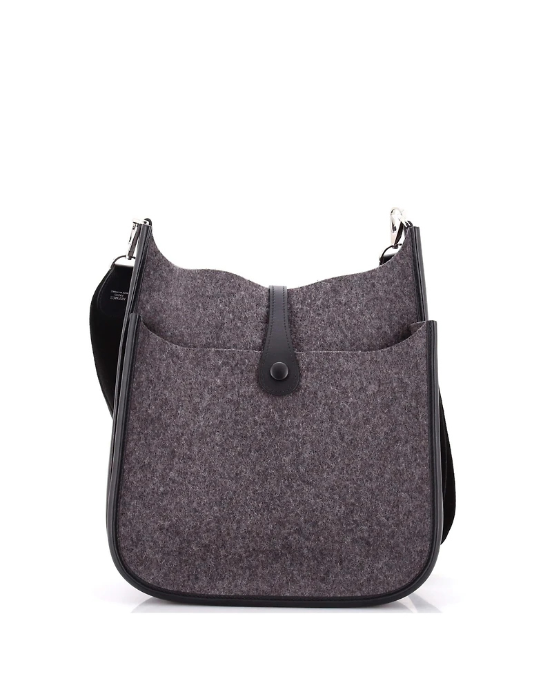 Pre-Owned Hermes Pm Evelyne Bag Gen Iii Felt