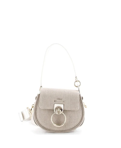 Pre-Owned Chloe Small Tess Bag Canvas with Leather