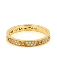 Pre-Owned Cartier Love Wedding Band Pave Diamonds Ring
