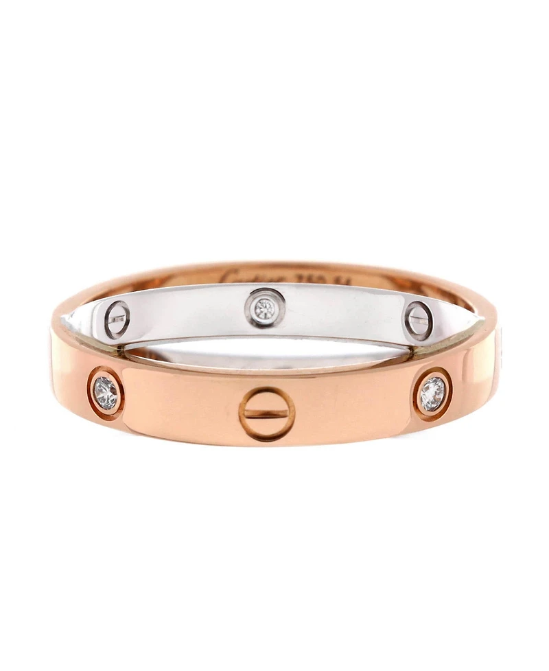 Pre-Owned Cartier Love 6 Diamonds Double Ring