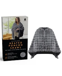 Pursonic Electric Plush Heated Poncho Shawl