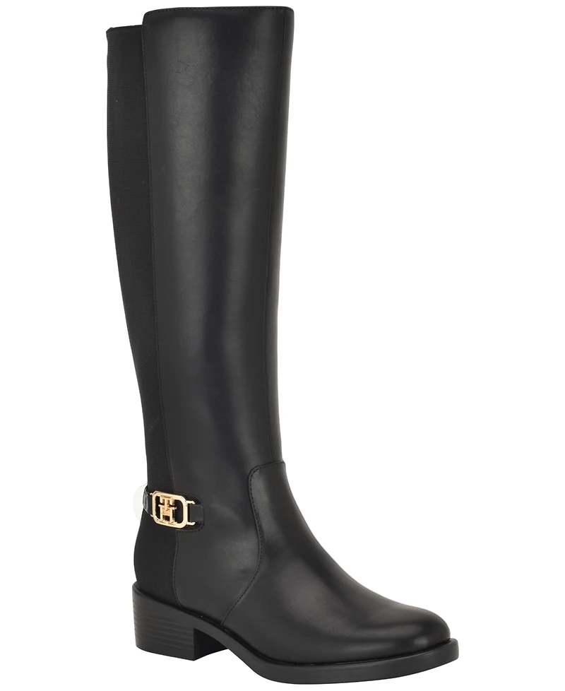 Tommy Hilfiger Women's Imaliz Tall Ornamented Riding Boots