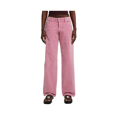 Cotton On Women's Low Rise Straight Cord Pant