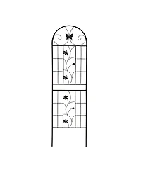 Streamdale Furniture 2 Pack Metal Garden Trellis 71" Rustproof Black