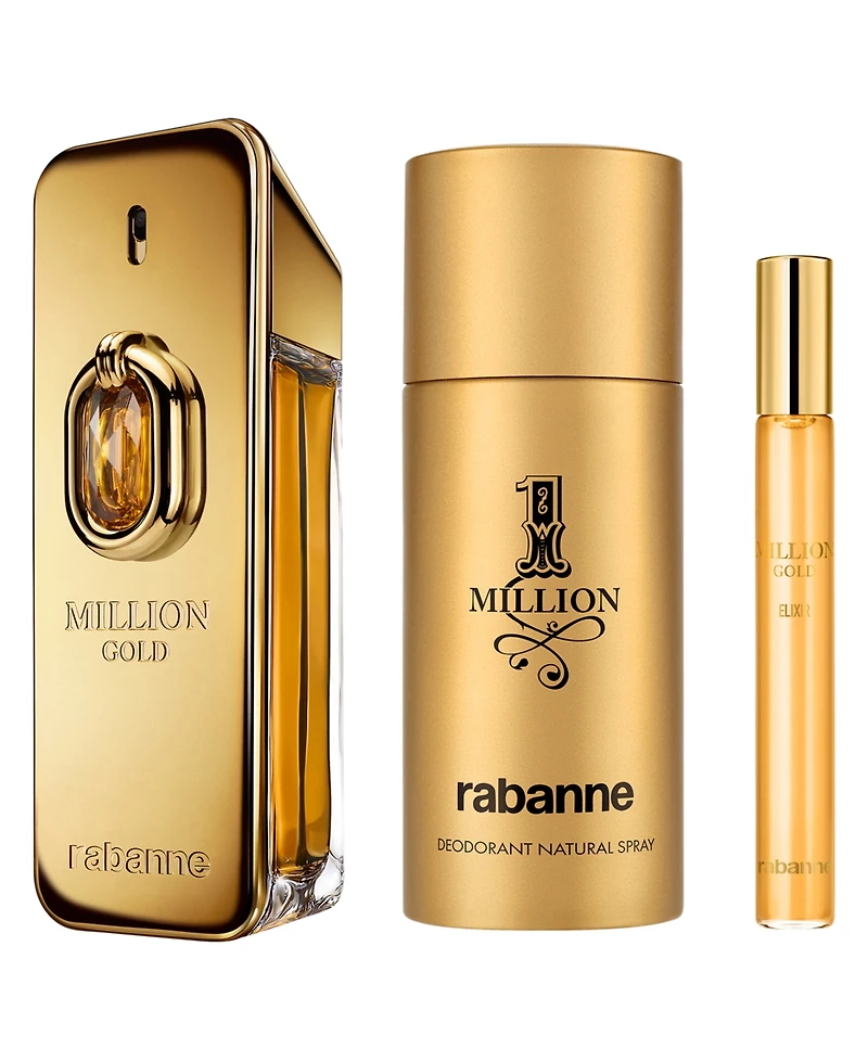 Rabanne 3-Pc. Million Gold Elixir Parfum Intense Fragrance Gift Set