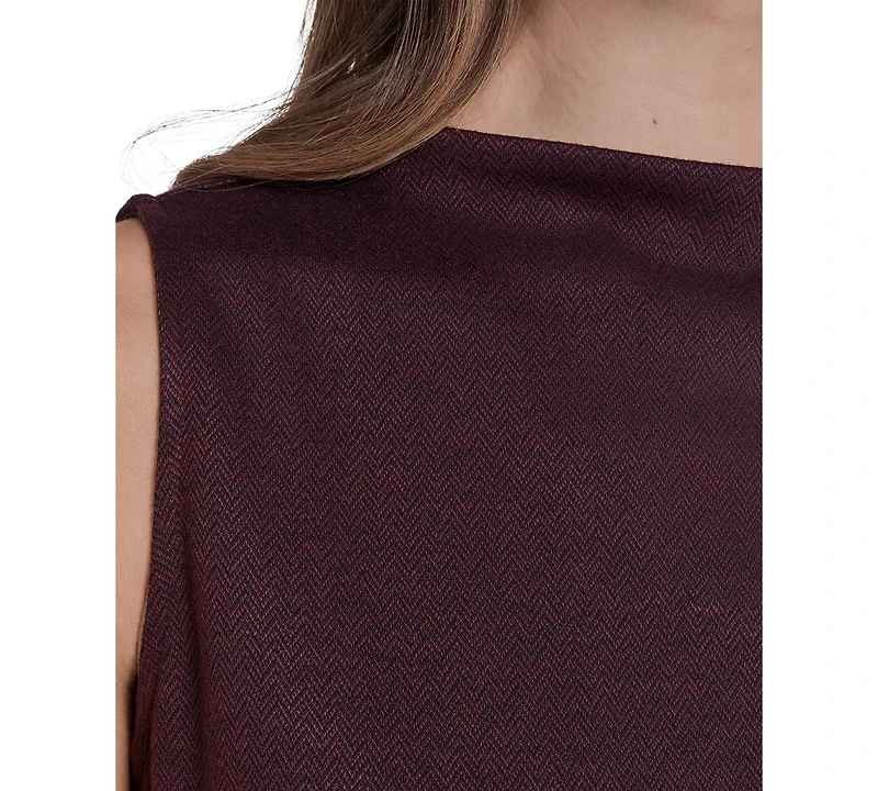 Halston Women's Sleeveless Mock Neck Pull On Top