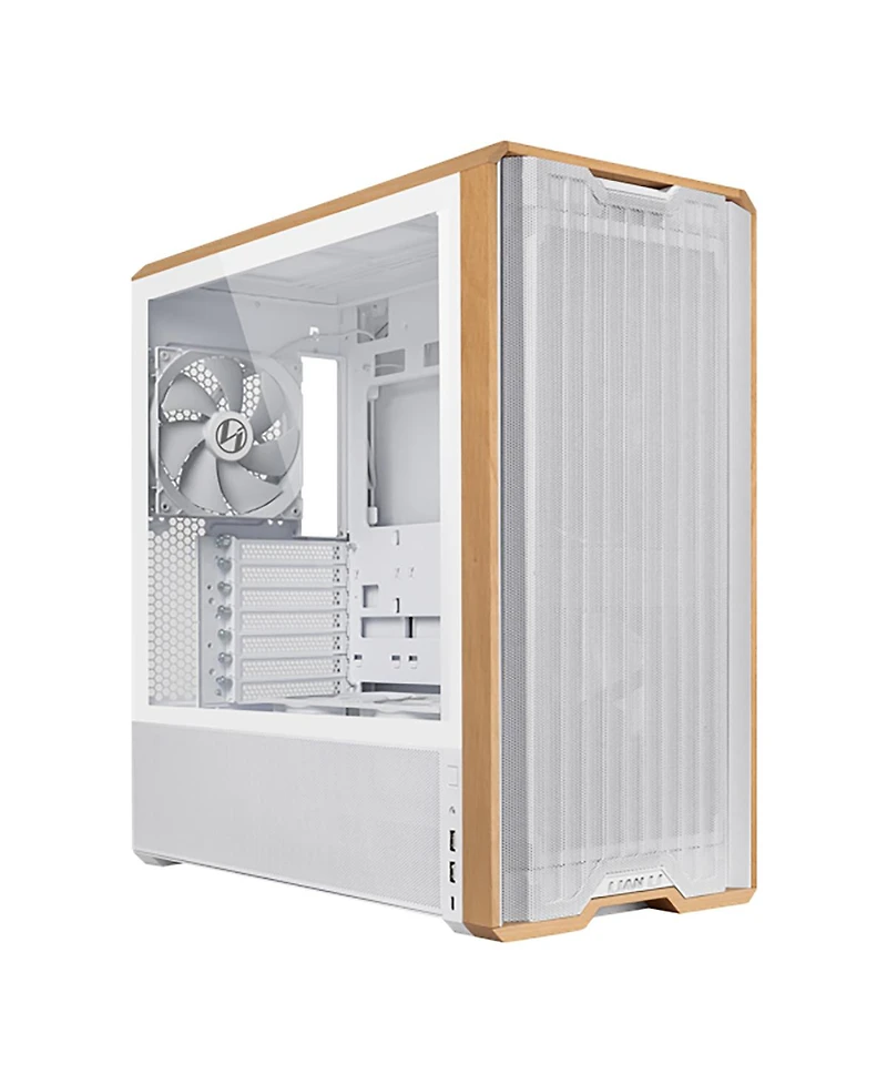 Lian-Li Lian-Li Cs LAN217W mid-tower Steel/4mm Tg/Wood White