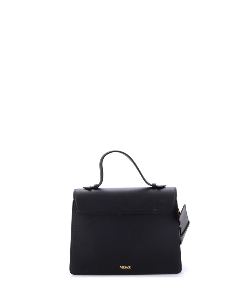 Pre-Owned Versace La Medusa Top Handle Tote Bag Leather