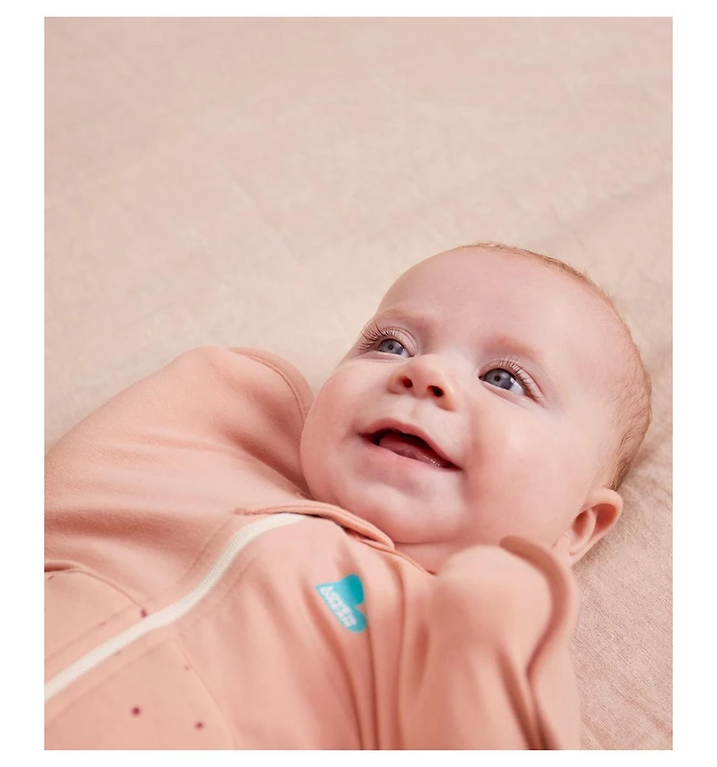 Love To Dream Baby Girls Swaddle Up Sleep Sack - Warm 2.5 Tog Rose Newborn (5-8.5lbs)