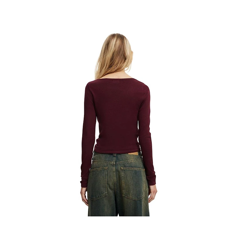 Cotton On Women's Asymmetric Ruched Knit
