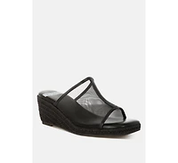 Rag & Co Seraphine Breathable Mesh Slip-On Wedges Women