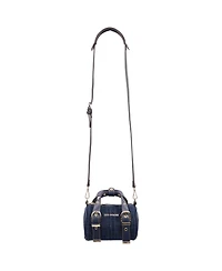 True Religion Denim Buckle Strap Mini Satchel
