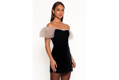 Petal and Pup Women's Ennette Velvet Mini Dress