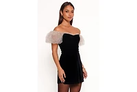 Petal and Pup Women's Ennette Velvet Mini Dress