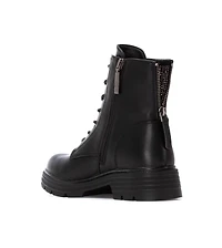 Xti Women's Back Zipper Combat Booties Refresh Collection By