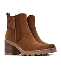 Xti Women's Side Zipper Suede Booties Refresh Collection By Xti