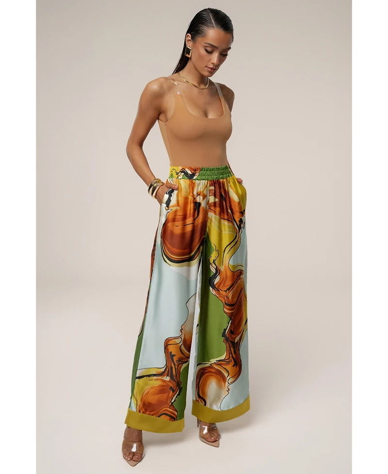 Jluxlabel Women's Jet Set Wide Leg Pants