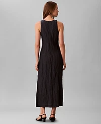Calvin Klein Women's Sleeveless Crinkle Dress