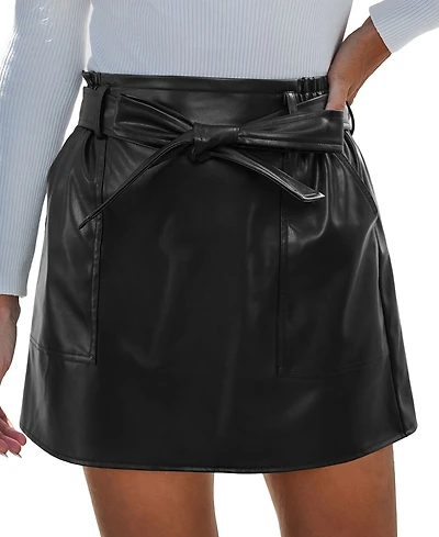Cupshe Women's Velvet Rope Black Mini Skirt