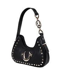 True Religion Studded Pebble Hobo Bag