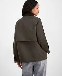 Bcbg Women's Corduroy-Collar Barn Jacket, Exclusively at Macy's