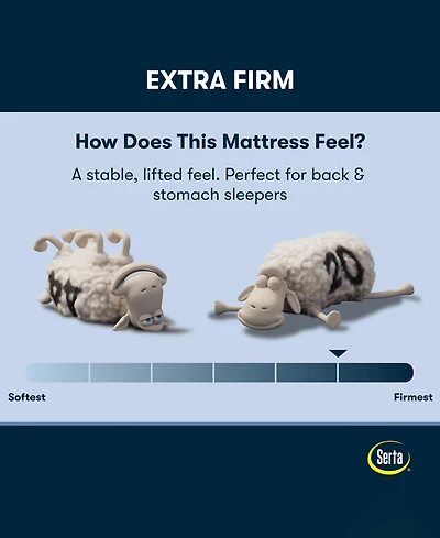 Serta Perfect Sleeper Osiria Rose 12" Extra Firm Tight Top Mattress Set, King