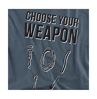 Logovision Men's Clue Choose Your Weapon T Shirt