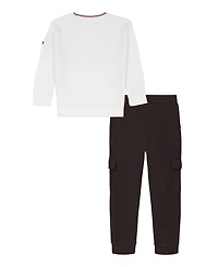Kids Headquarters Boys 4-7 2-Piece Long Sleeve Top and Joggers Set