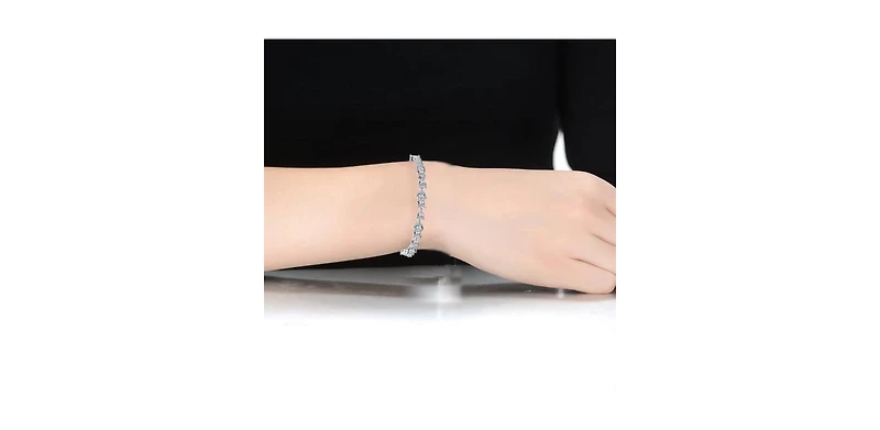 Eternal Sparkle Clear Cubic Zirconia Tennis Bracelet